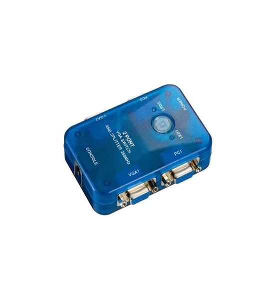 DLTech 2 In 2 Out Port VGA Switch And Splitter 1440p 250MHz