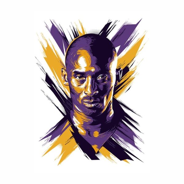 Kobe Bryant Portrait Poster - A1