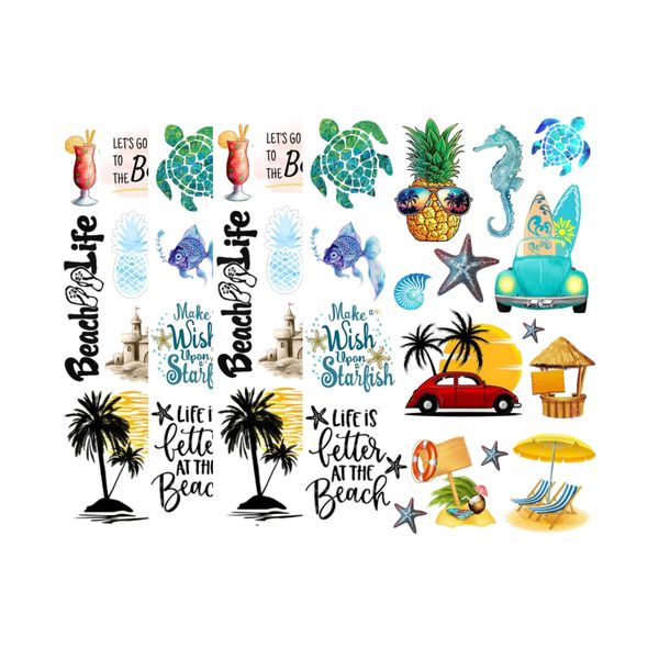 Beach Arts &amp; Crafts Stickers