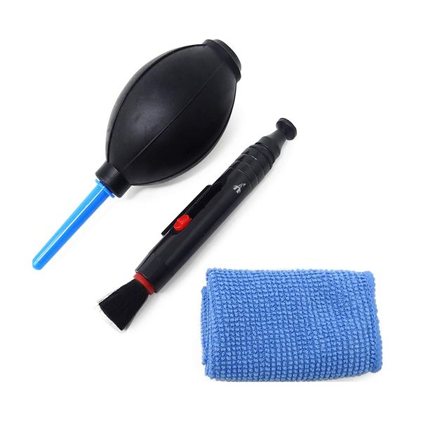 ALANES 3-in-1 Camera Cleaning Kit includes Air Blower Cloth Pen Set