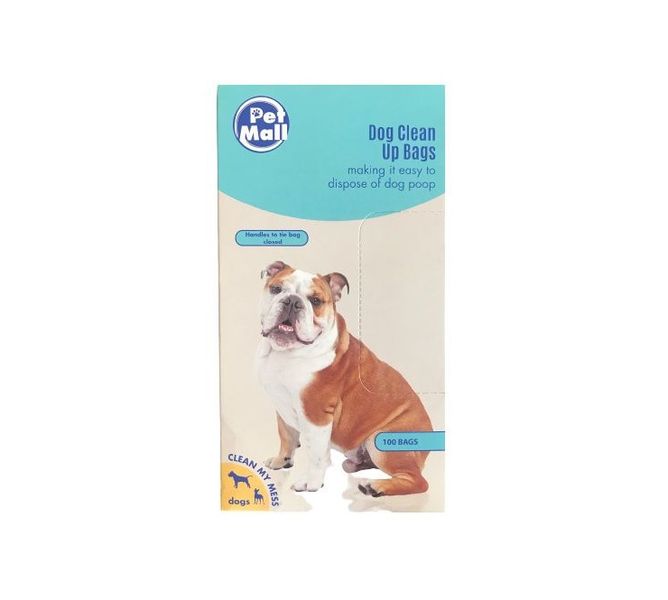 PetMall Dog Clean Up Bags - Bulk Pack of 100