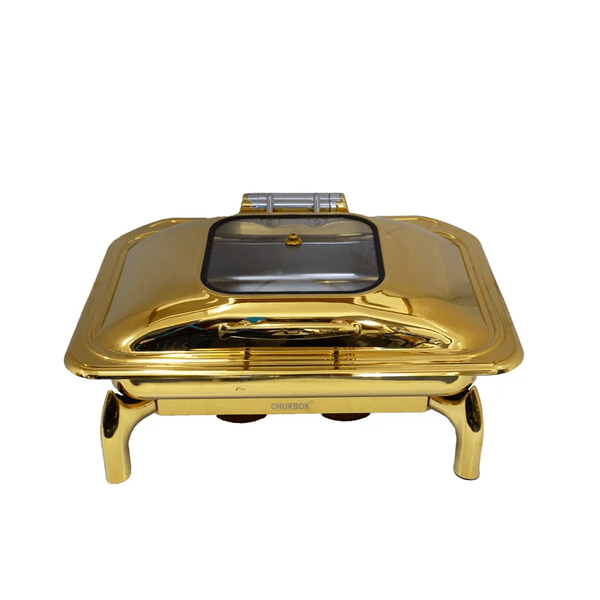 Gold Aluminium Chafing Serving Tray Dish