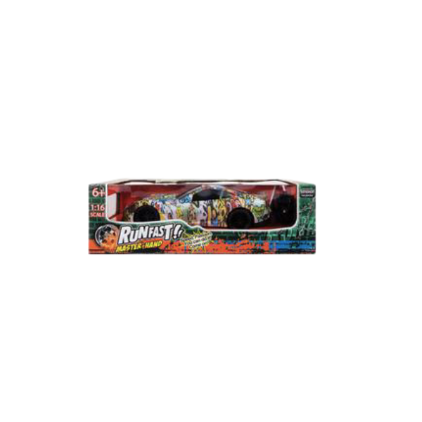 Run Fast- Battery Operated Graffiti Car 35cm x1