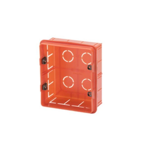 Gewiss - System 6 Gang Flush Vertical Box with Metal Fixing Support