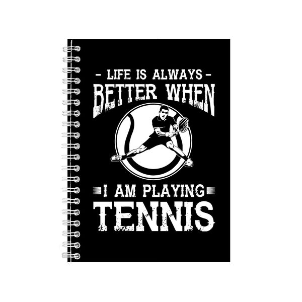Tennis 2 Notebook Sport Gift Idea Writing Book Notepad Pad 42