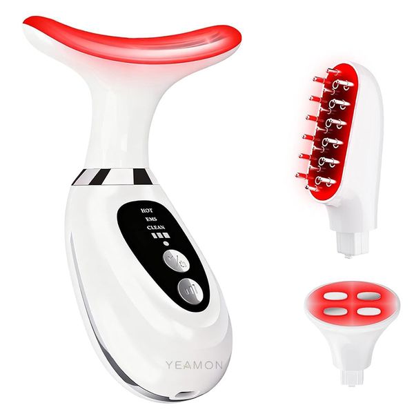 Red Light Therapy Facial Massager for Face Neck &amp; Eyes 7 Color Care