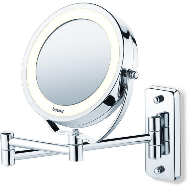 Beurer Cosmetics Mirror: Illuminated 2-in-1 Mounted &amp; Standing Mirror BS 59