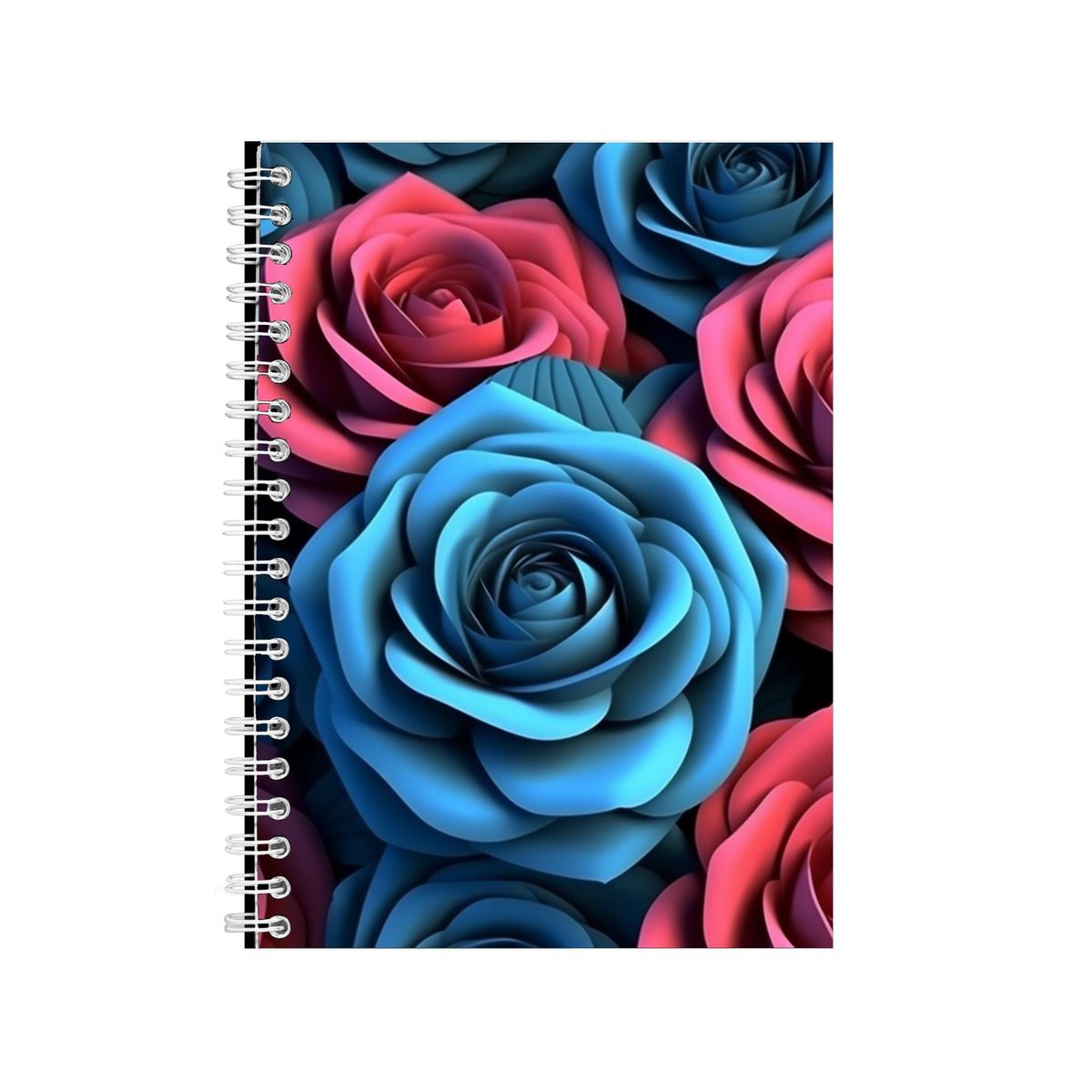 3D Pink And Blue Roses 2 Notebook Gift Idea Notepad Pad 104 | Shop ...