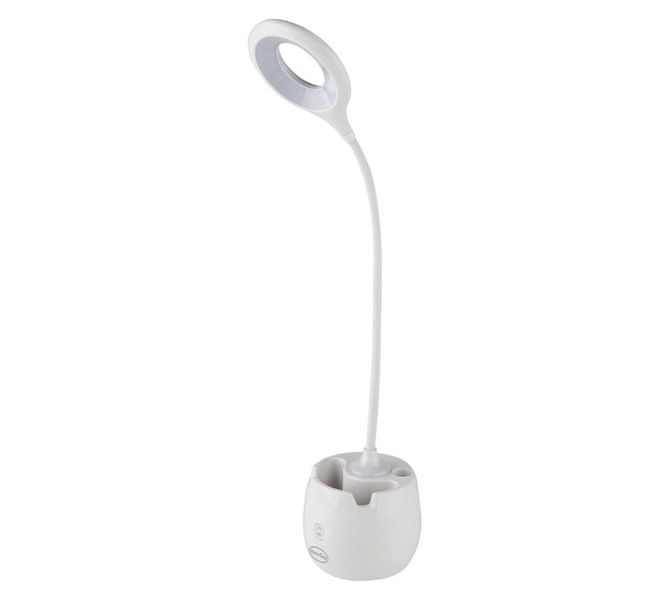 Flexi USB Rechargable Desk Lamp - White (122 x 112 x 190mm)