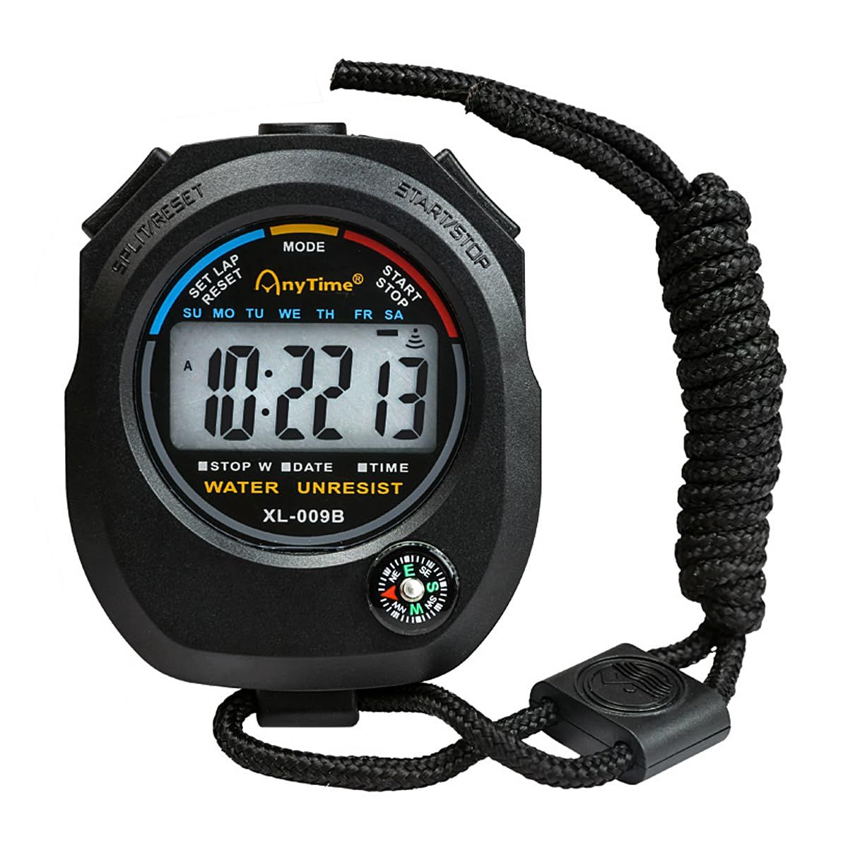 Multi-Function Stopwatch - 1/100s Timer for Sports, Racing, Training - XL-009B