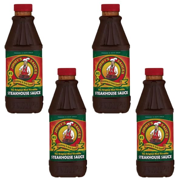 Jimmy's Sauces Steakhouse Marinade - 4 x 750ml