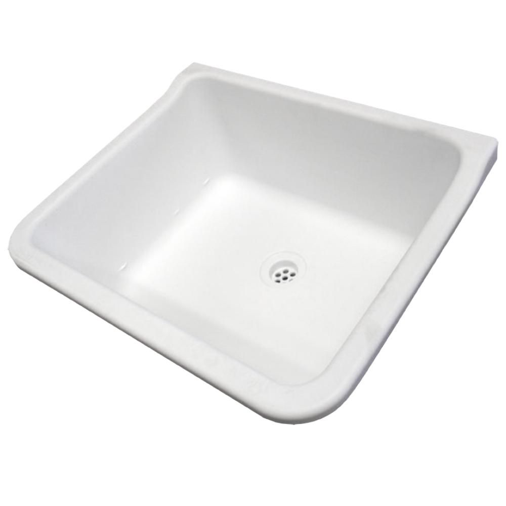 Contractors Wash Trough - Vandal Resistant - White
