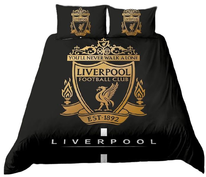 Premium Liverpool FC 3D Printed Duvet Cover Set (Single Bed)