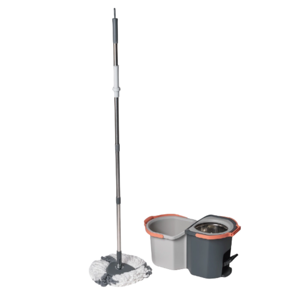 Maisonware | Spin Dual Split Bucket With Mop - Orange