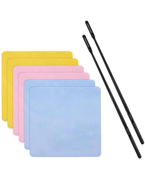 Flute Cleaning Kit with 6 Flute Cleaning Cloth and 2 Flute Cleaning Rods