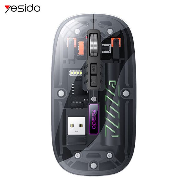 Yesido KB29 Ergonomic Dual-Mode Wireless Mouse - 2.4G &amp; Bluetooth