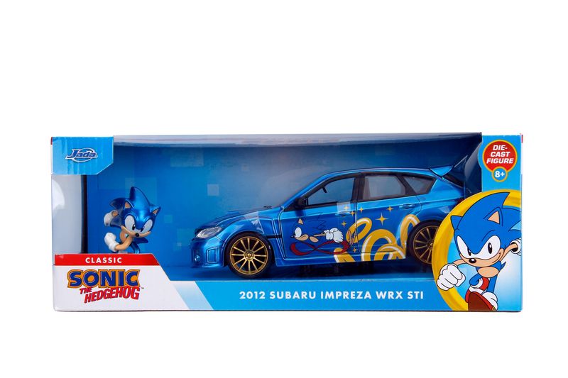 Jada Toys Sonic 2012 Subaru Impreza WRX STI 1:24 with Figure