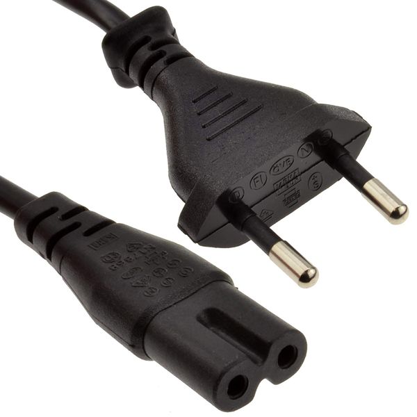 Euro Figure-8 Power Cord 2 Pin (C7/C8)