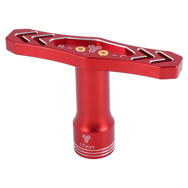 Wheel Hex Wrench Tool for 1/8 1/10 RC Car Crawler Tires - 17mm - Red