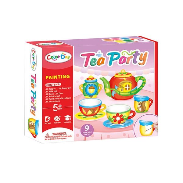 Tea Party Painting Set For Kids