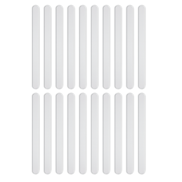 20 Pack Transparent Acrylic Popsicle Sticks