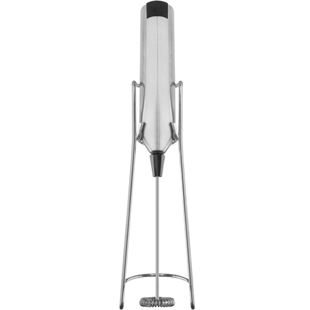 Mellerware Milk Frother Battery Operated Stainless Steel Brushed 3V