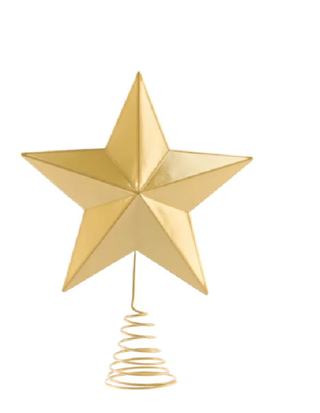 Metal Christmas Tree Topper Star - 25cm