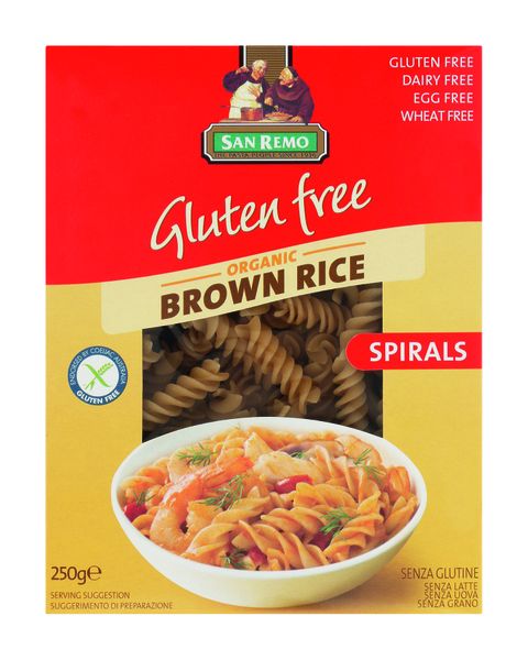 San Remo Gluten Free Brown Rice Fusilli 250g