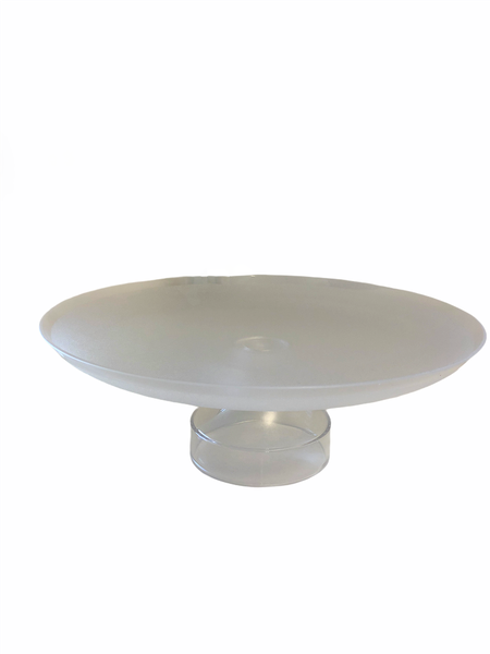 Dalebrook San Cake Stand Frosted 33cm Clear