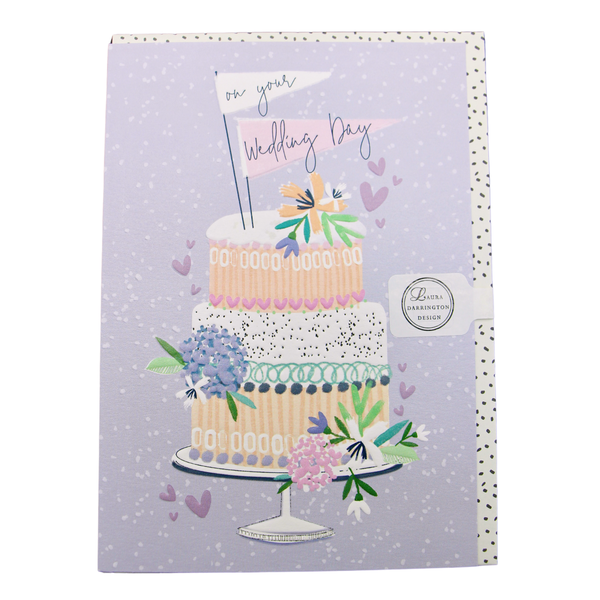 Wedding Card - "On your Wedding Day" - Tiered Cake