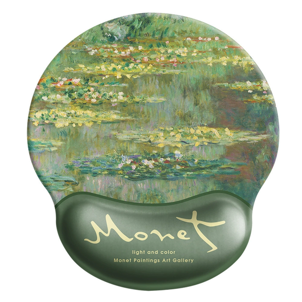 Oil Painting Style Thickened Anti Slip Wrist Guard Mouse Pad