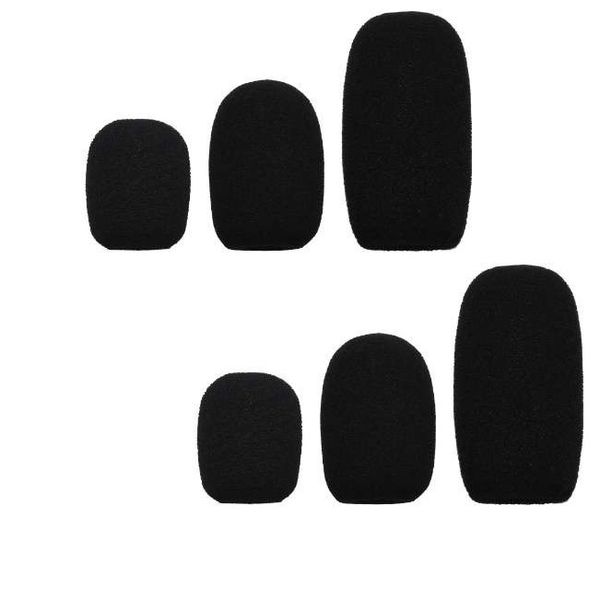 Headphone Microphone Cover Foam Sponge Windscreen (Set of 6)