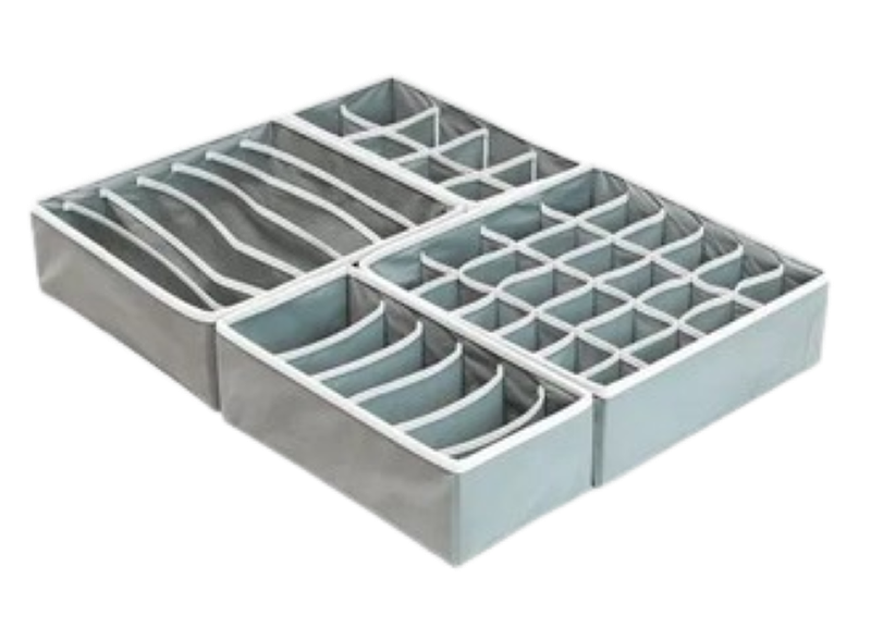 4 Pack - Drawer Underwear Organizer