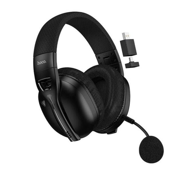 Hoco.W114 Four-Mode Gaming Headphones with Stereo Sound, Mic &amp; BT 5.4