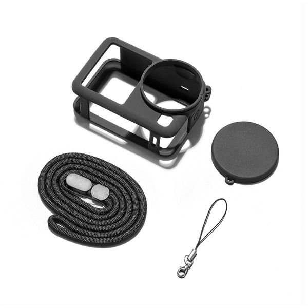 Silicone Protective Cover with Lens Cap Compatible with Insta360 Go 3S