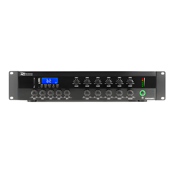 Pdm PDW500MP3 100V Powered Mixer Amplifier 400W Usb/sd/bt/fm 6 Zone