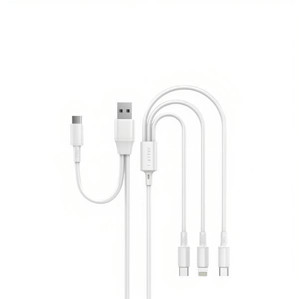 2 For 3 USB &amp; Type-C Transfer Port Fast Charging Cable and Charging Adaptor