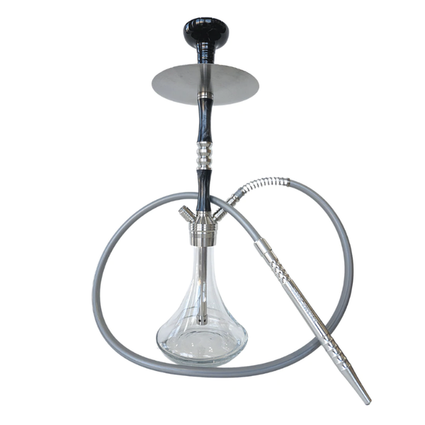 Glass Ombre Hookah Silver/Glass Premium Hubbly