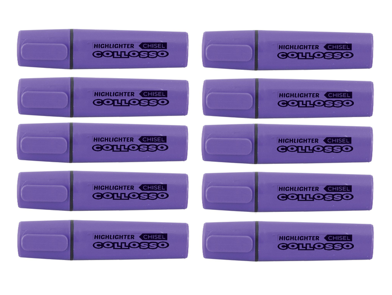 Collosso Highlighters Purple - Box of 10