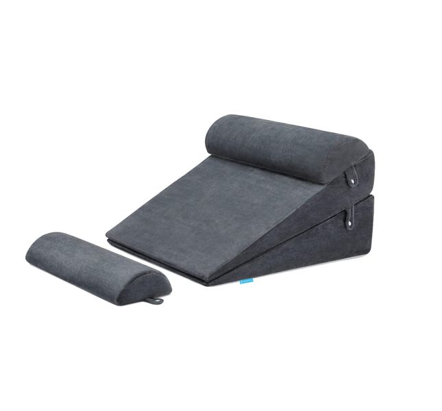 Simply Comfy 4 Piece Adjustable Wedge Pillow with Head Rest &amp; Leg Support