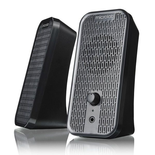Microlab B55 2.0CH USB-Powered Desktop Speaker W/ Front Panel Control-Black