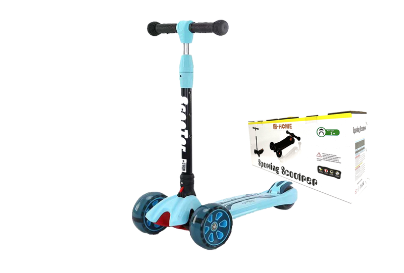 X-HOME Kids 3 Wheel Kick Scooter, Front Flashing Wheels and Rear Foot Brake