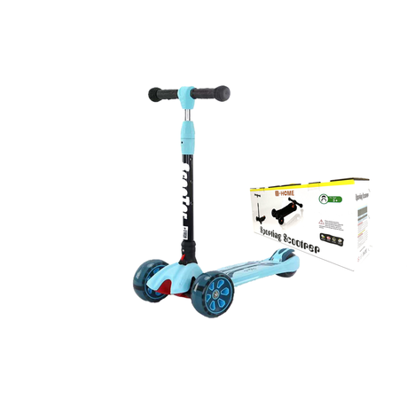 X-HOME Kids 3 Wheel Kick Scooter, Front Flashing Wheels and Rear Foot Brake Image