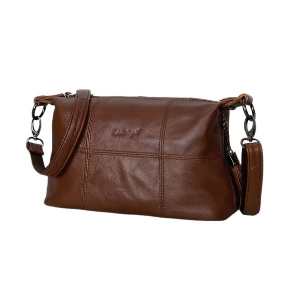 Stylish Genuine Leather Crossbody &amp; Handbag With Tassel Accent