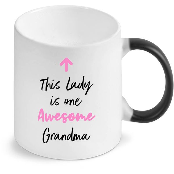 This Lady Is One Awesome Grandma Color Changing Mug