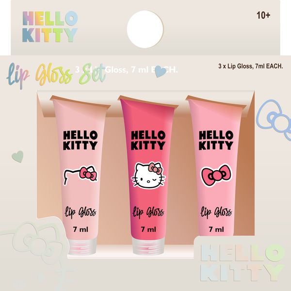 HELLO KITTY By SANRIO Official Licensed Tween Lip Gloss Gift Set