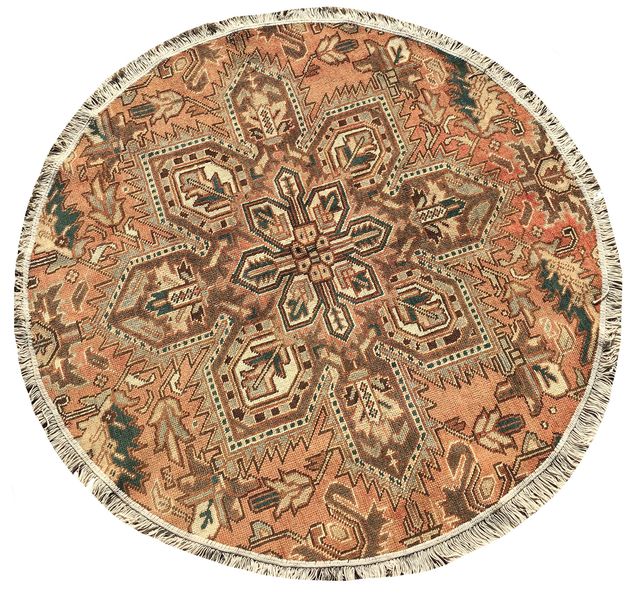 Hereke Carpets - Handmade Iran Round Tabriz