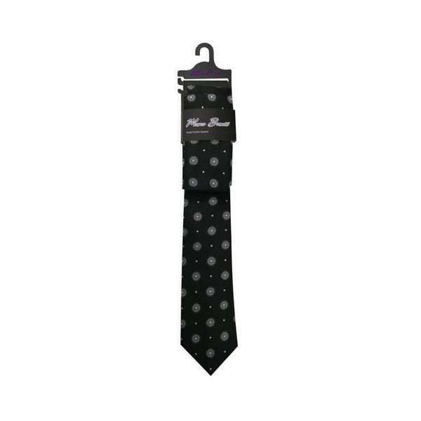 Costa 1498 Tie &amp; Pocket Square - Marco Benetti - Silver