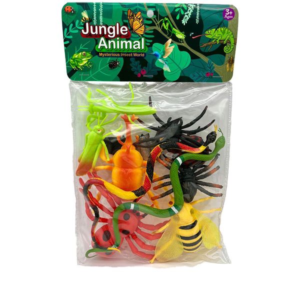 Quality Vibrant Mixed Imaginitive Play Jungle Animal Insects Toys Pack Pack