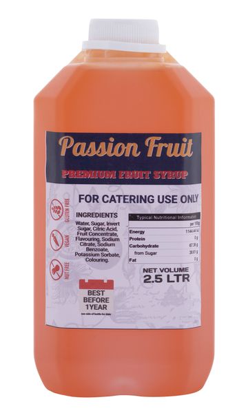 BTSO - Passionfruit Fruit Syrup - 2.5L